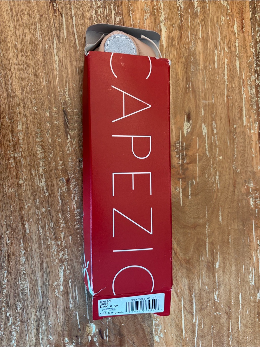 Capezio pink Kids Dance Shoe Box with Logo